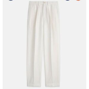 Alex Mills Double Pleat Pant in Twill in Ecru sz 12